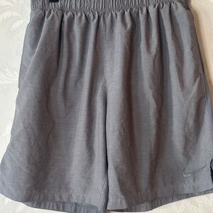 Nike Gray Athletic Shorts Lightweight Breathable